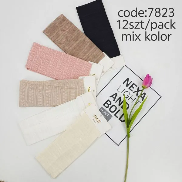 Opaski Damskie Mix Kolorów 12 szt/pak