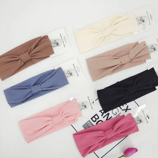 Opaska Damska z Kokardą Knit - 6 Kolorów