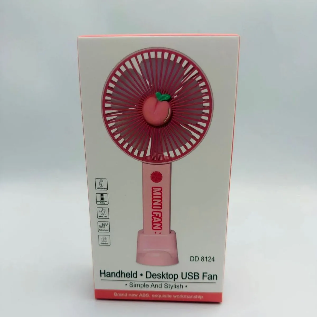 Ręczny wentylator Mini Fan USB różowy DD124