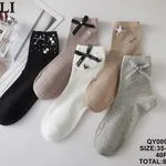 Skarpetki damskie SO&LLI ozdobne QY009-12 roz. 35-38/38-41