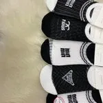 Skarpetki damskie niskie z nadrukami Paris, Miu Miu, Prada