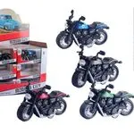 Metalowy Motocykl Modern City 10.5cm Pull-Back 24szt