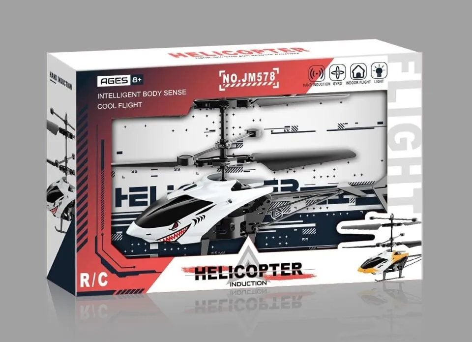Mini Helikopter Indukcyjny JM578 Sterowany Ręką Rekin Ages 6+