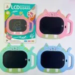 Tablet LCD Drawing Board Znikopis Kot Mix Kolorów 12szt