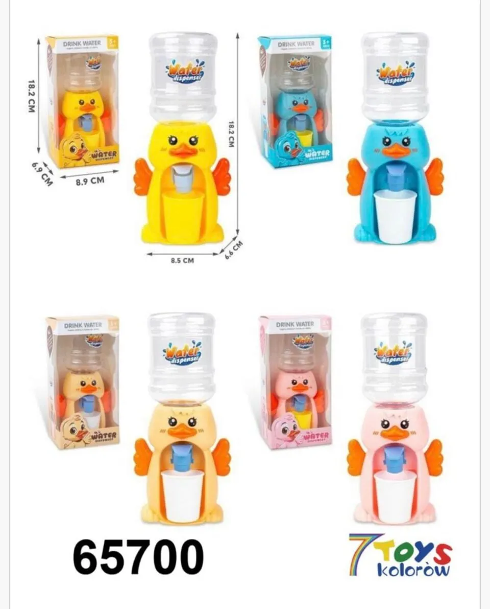 Dystrybutor do wody dla dzieci kaczuszka 18cm mix 12szt