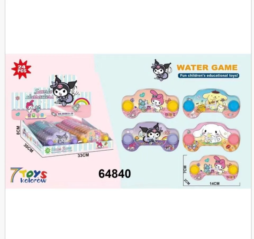 Gra Wodna Sanrio 14cm Kuromi My Melody 24szt