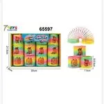 Sprężyna Zabawka Magic Spring Tęczowa Kapibara 7,5cm 12szt