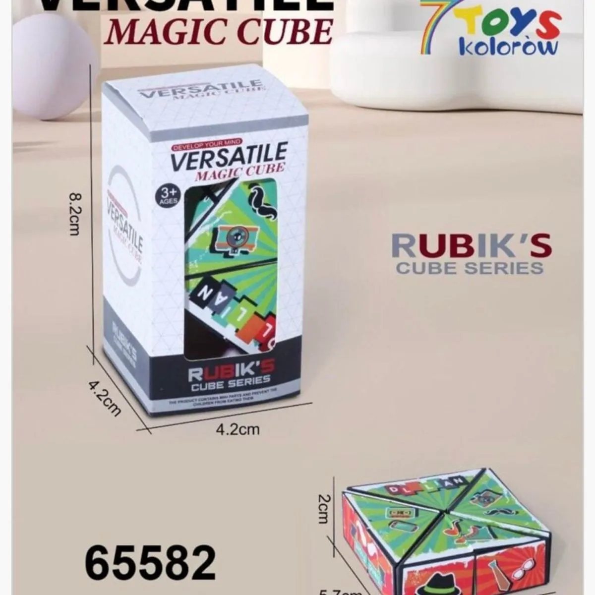 Kostka Rubika Versatile Magic Cube 5,7cm Układanka Logiczna
