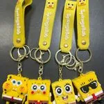 Brelok do Kluczy SpongeBob Silikonowy z Paskiem 12 szt.