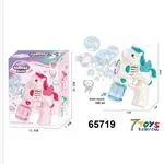 Pistolety Bańki Mydlane Jednorożec ze Światłem 100ml 6szt