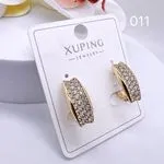 Kolczyki damskie Xuping Jewelry z cyrkoniami złote