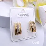 Kolczyki damskie Xuping Jewelry złote z cyrkoniami