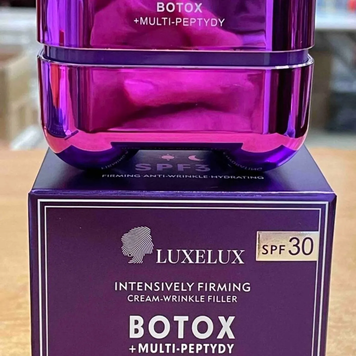 LUXELUX Intensywnie Ujędrniający Krem Wypełniający Zmarchy SPF30 Botox 12szt