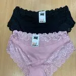 Majtki damskie koronkowe Size XL-4XL, czarny i różowy