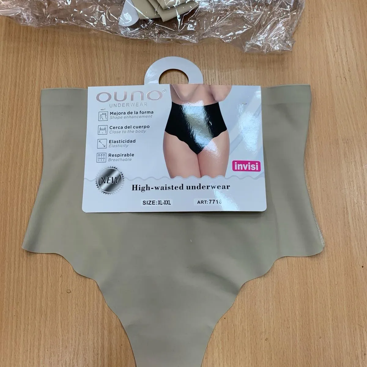 Majki damskie OUNO beżowe high waist Size M-XL