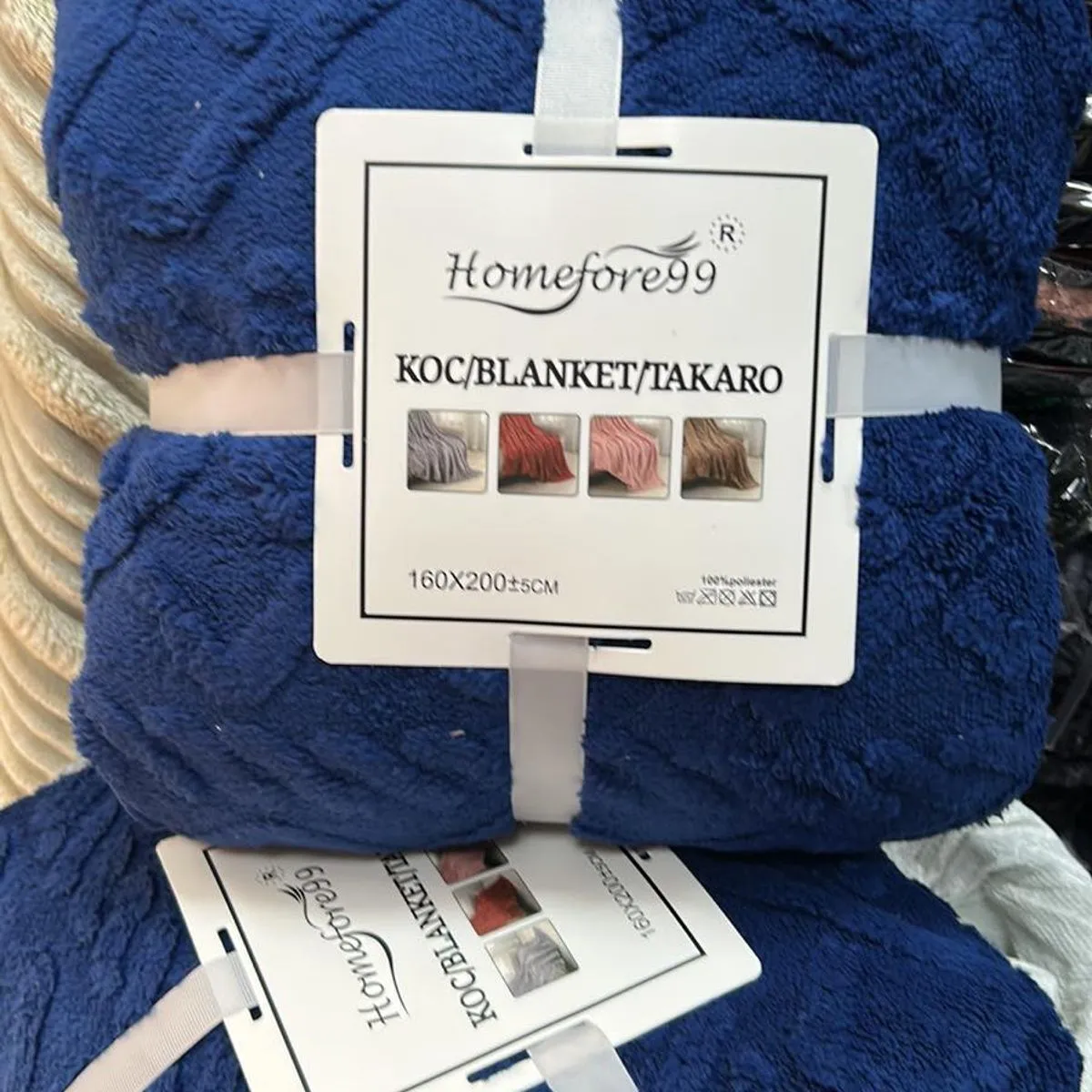 Koce KOC 200x220cm granatowe Homefore99