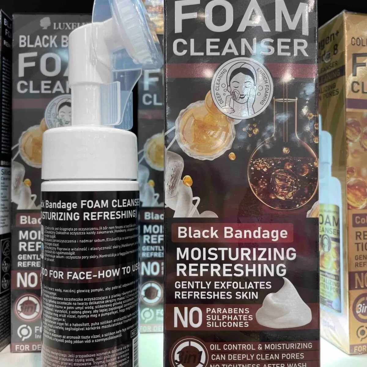 Pianka oczyszczająca LUXELUX Black Bandage Foam Cleanser