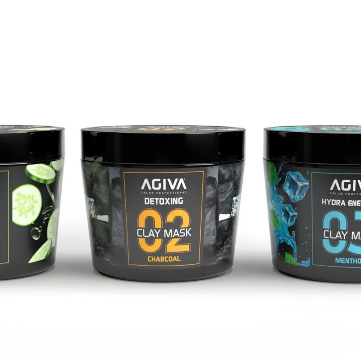 Maseczki Agiva do Twarzy 3x300ml Peeling, Clay Mask, Clay Mask