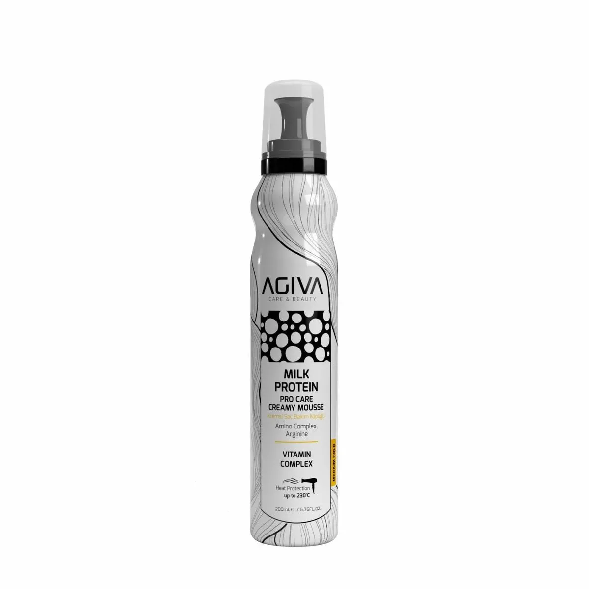 Pianka Ochronna Agiva Milk Pro Care do Włosów 200 ml