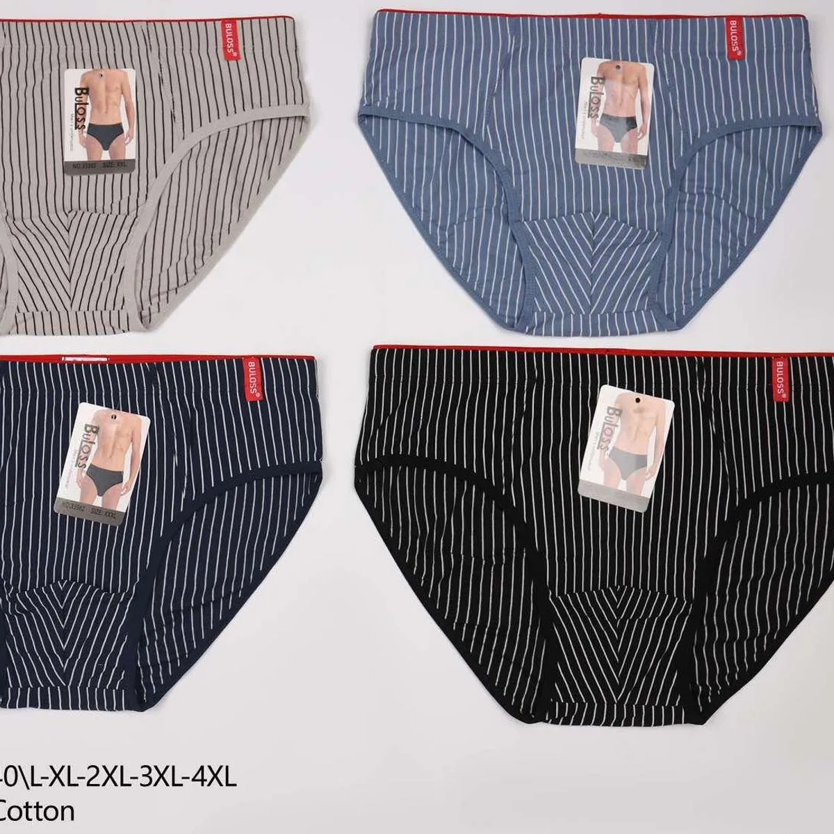 Bielizna męska bokserki 100% bawełna XL-5XL 4 szt