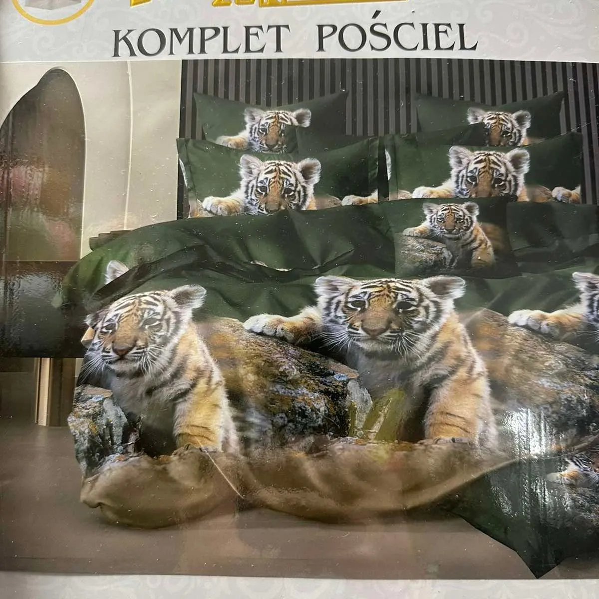 Komplet Pościel Milano 4CZ 200x220 Tygrys
