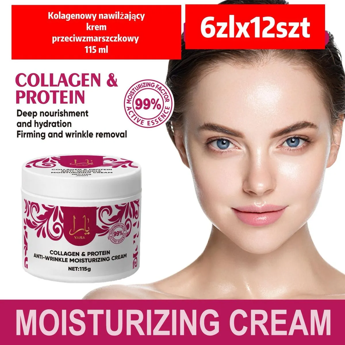 Krem kolagenowy Collagen & Protein 115ml do twarzy
