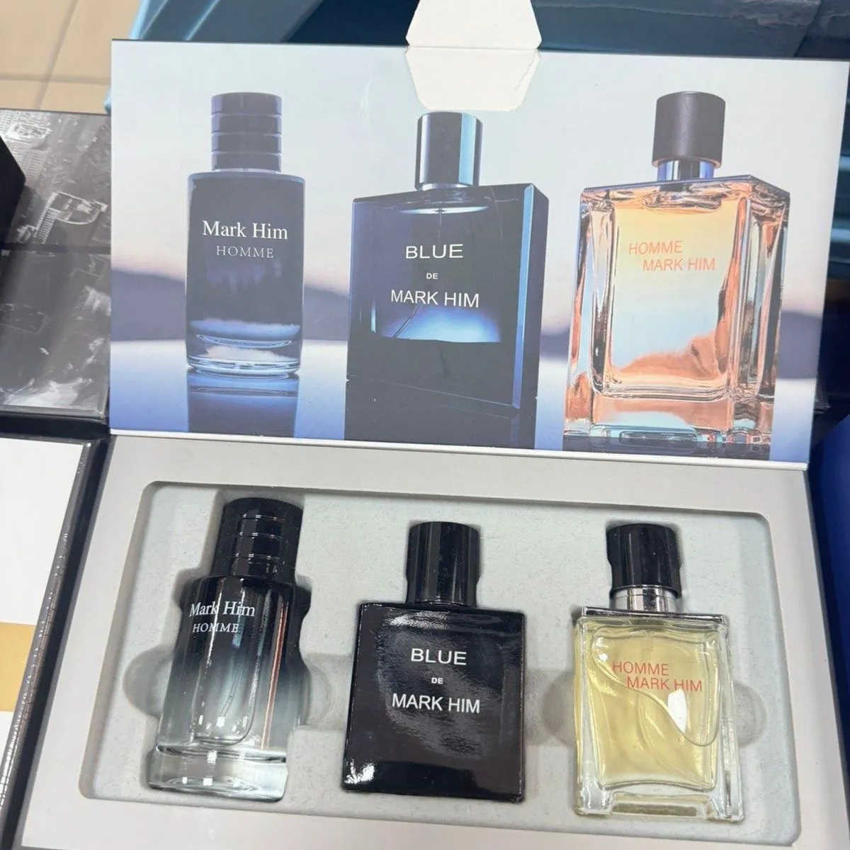 Zestaw 3 replik perfum Mark Homme Blue Saharien