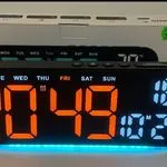 Zegar elektroniczny z termometrem GH015