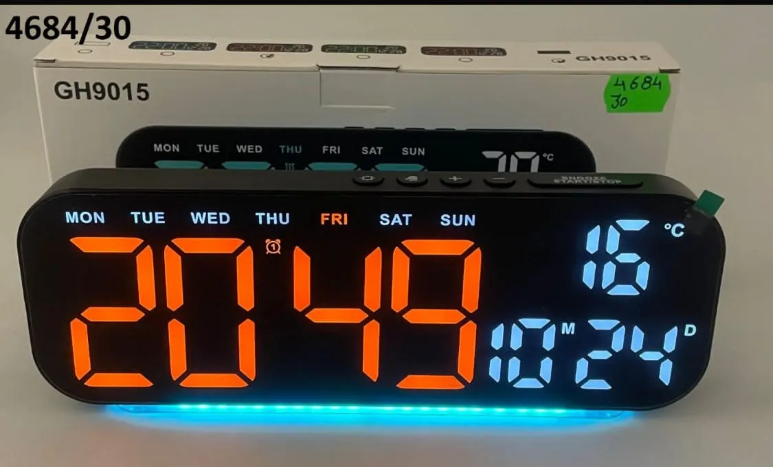 Zegar elektroniczny z termometrem GH015