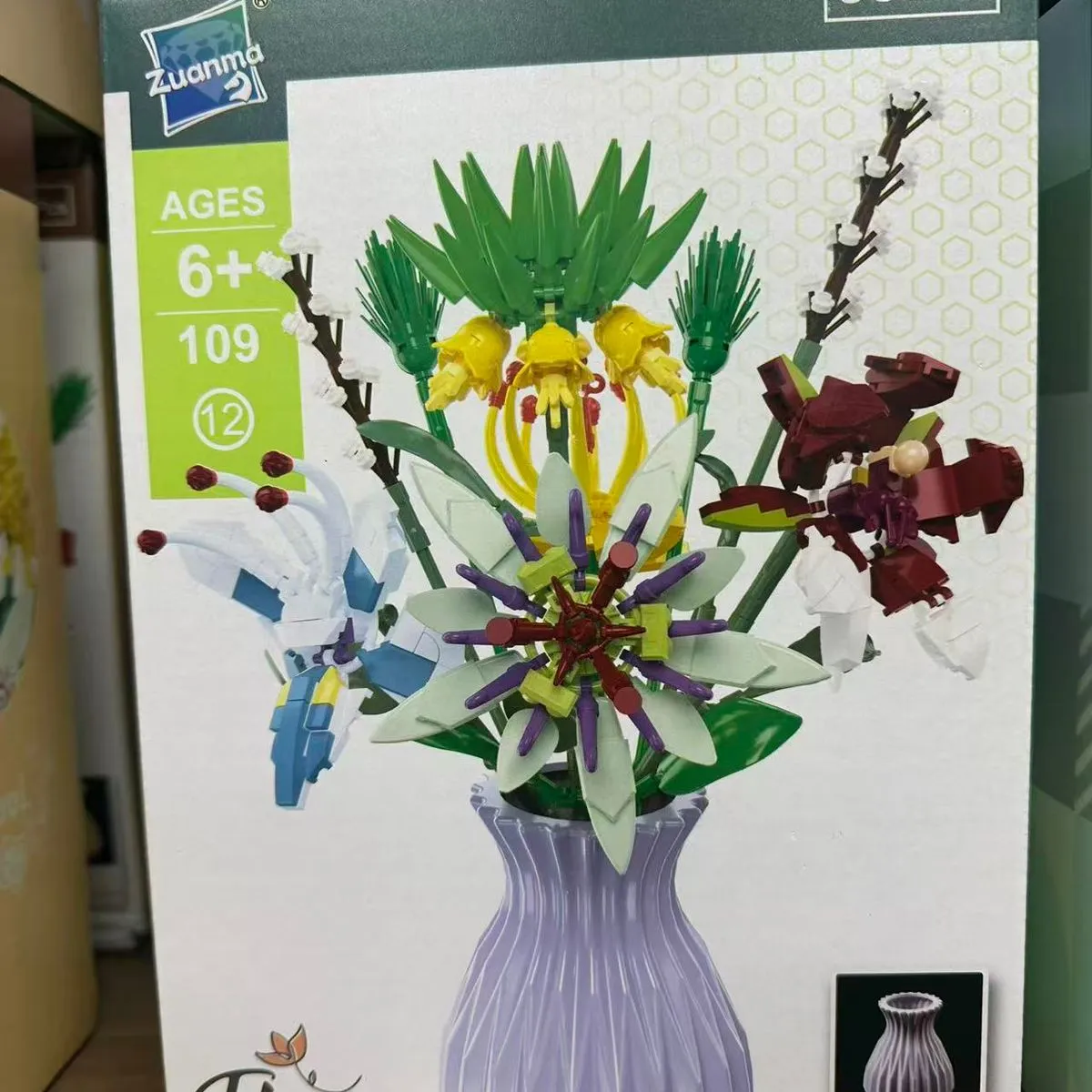 Zestaw klocków konstrukcyjnych Kwiaty w wazonie 662 pcs 6+