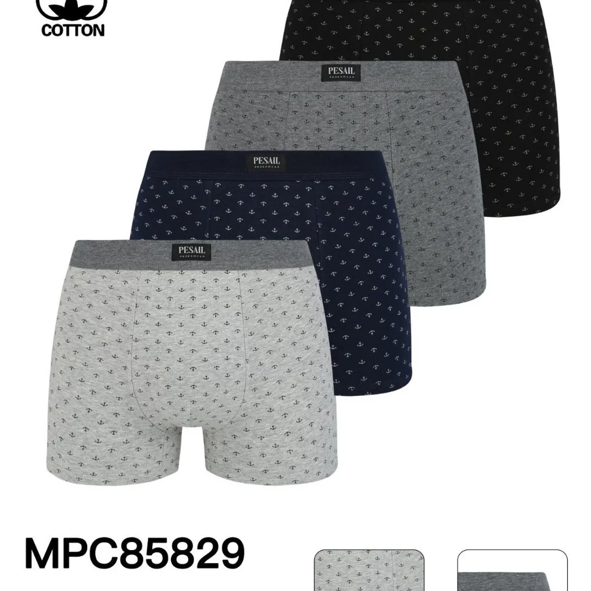 Bokserki męskie Peso Sail 5 szt. XL 95% bawełna