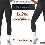 Leggingsy damskie O lavageque S/M, M/L, XL/2XL lekko ocieplane
