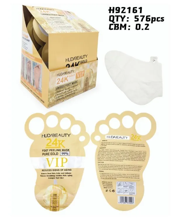 Maska do Stóp Peeling 24K HUDABEAUTY 57g