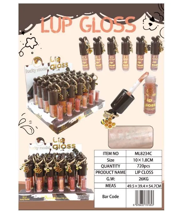 Lup Gloss błyszczyk do ust 10ml z breloczkiem