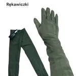 Rękawiczki damskie długie olive green 57252630