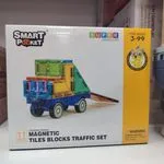 Zabawki Magnetic Blocks Smart Pocket 11 pcs Traffic Set 3-9 lat