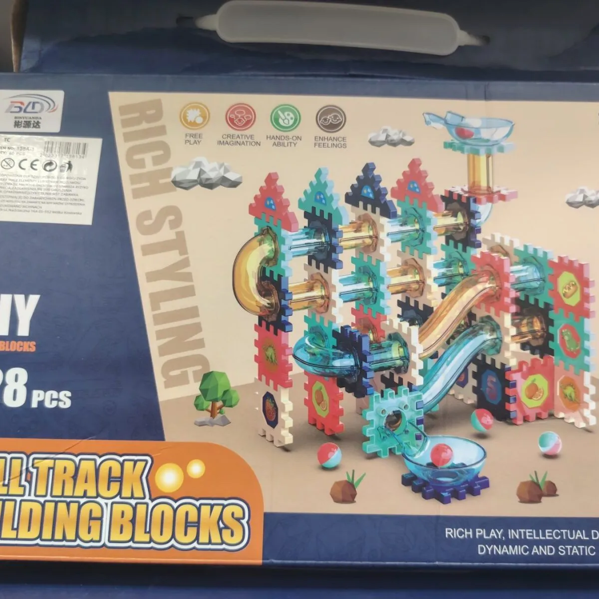 Zabawki Ba Track Building Block 128PCS Ball Track