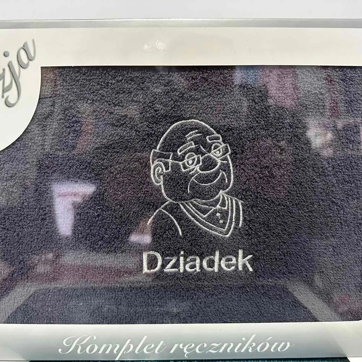 Ręczniki Bawełniane Komplet na Dzień Dziadka 70/140