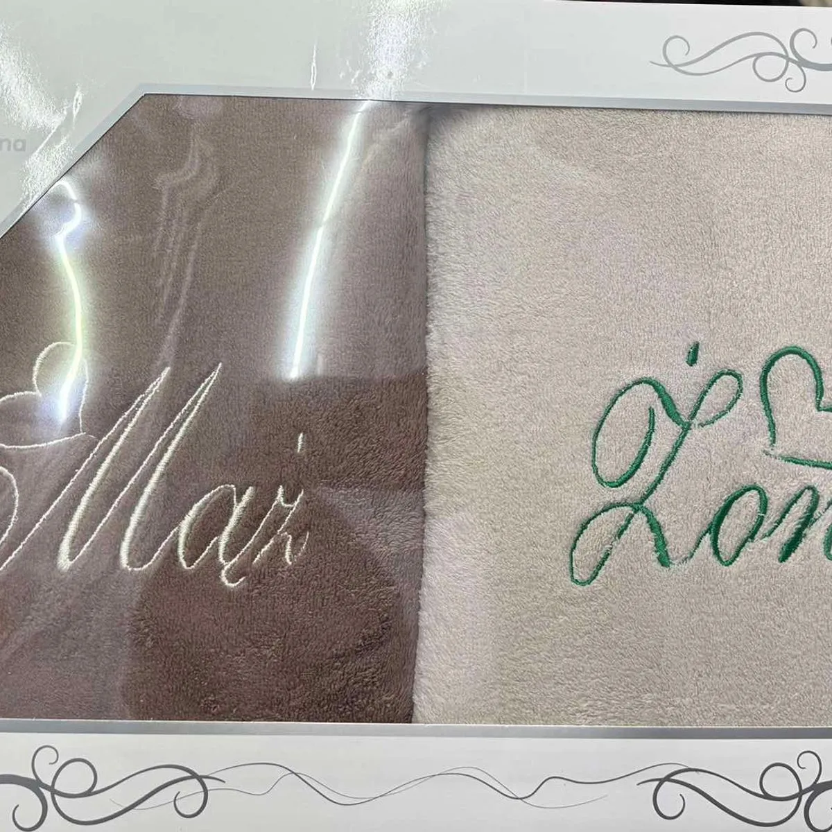 Ręczniki Mąż & Żona 100% Bawełna 70/140