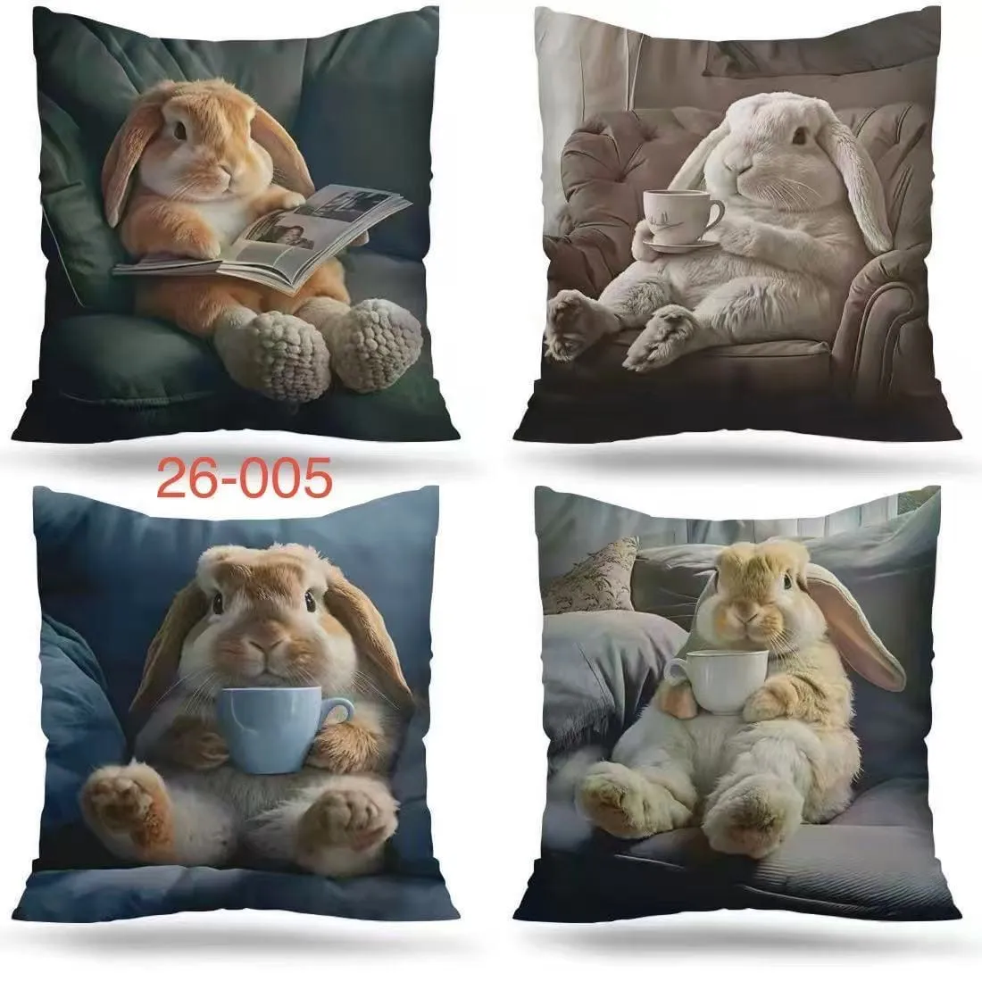 Poszewki Dwustronne Wielkanoc Króliki 40/40