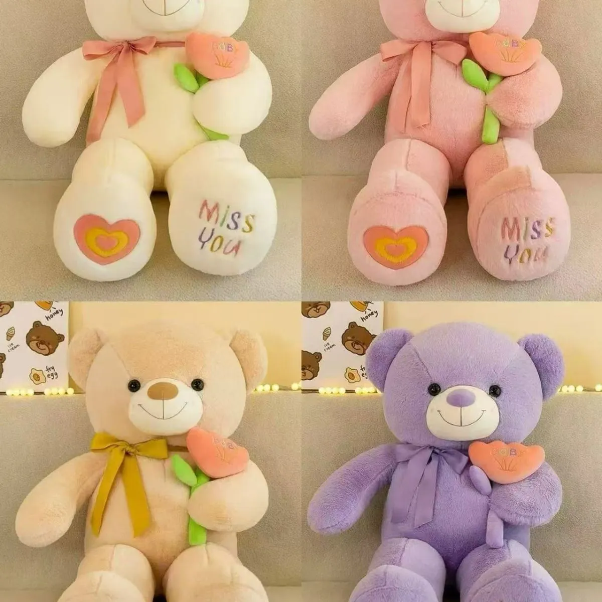 Maskotka Pluszowa Misiu Miss You 120cm