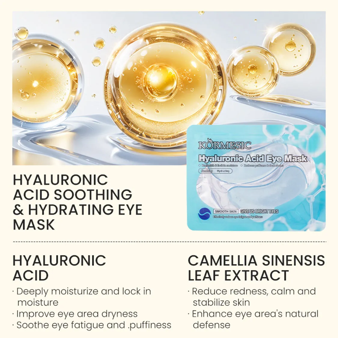 Płatki pod oczy KÖRMISIC Hyaluronic Acid Eye Mask