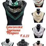 Szaliki damskie Gawriñowska Magness 7.823 wzorzyste