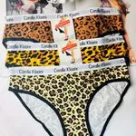 Majtki damskie Coralle Klaare M L XL wzór lampart