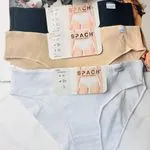 Majtki damskie Spach M L XL beżowe czarne białe