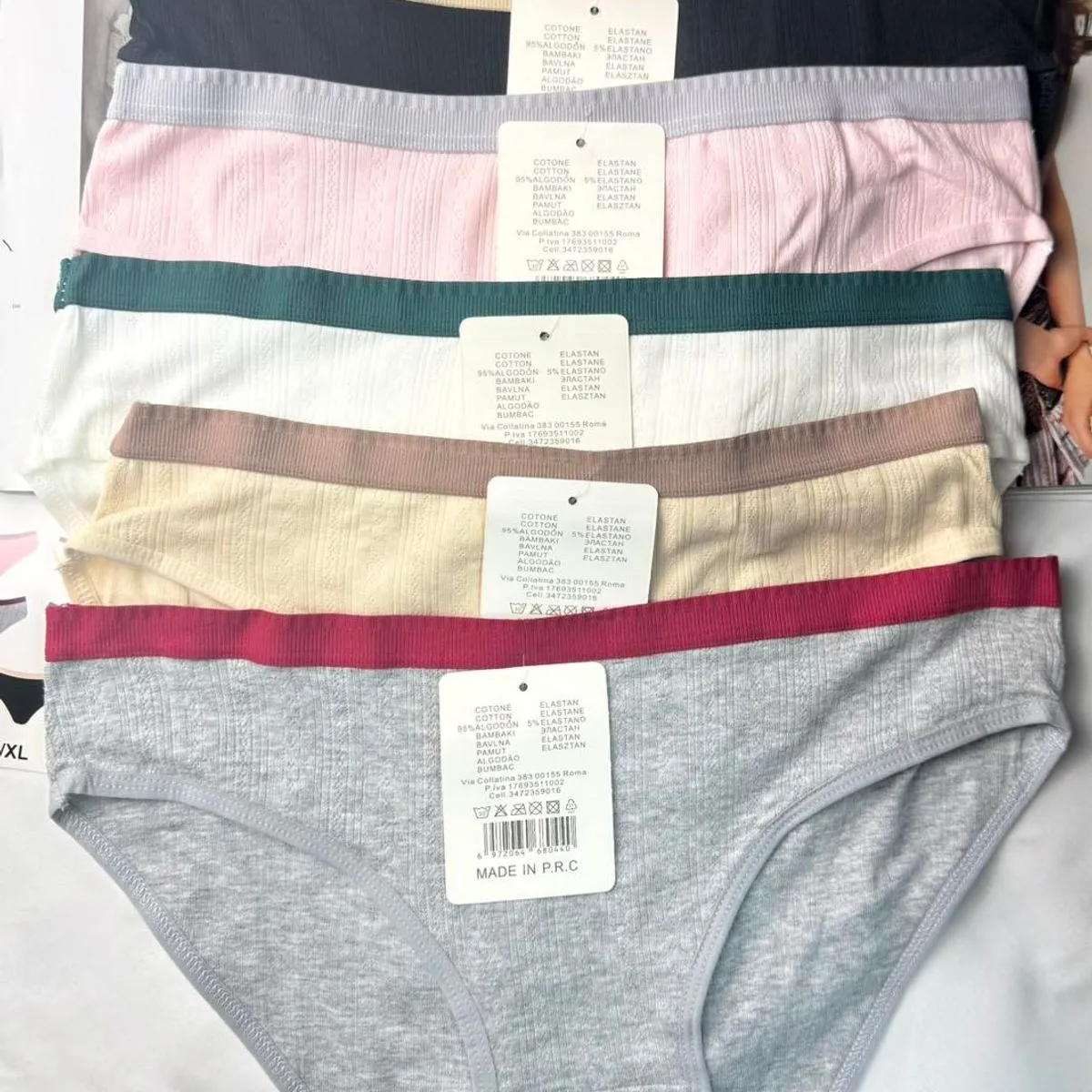 Majtki damskie M/L L/XL, wielopak 5 szt, różne kolory