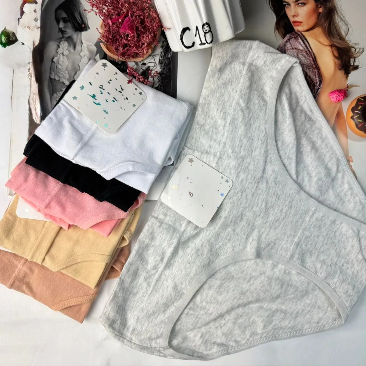 Majtki damskie L XL XXL, 5 szt. mix kolorów