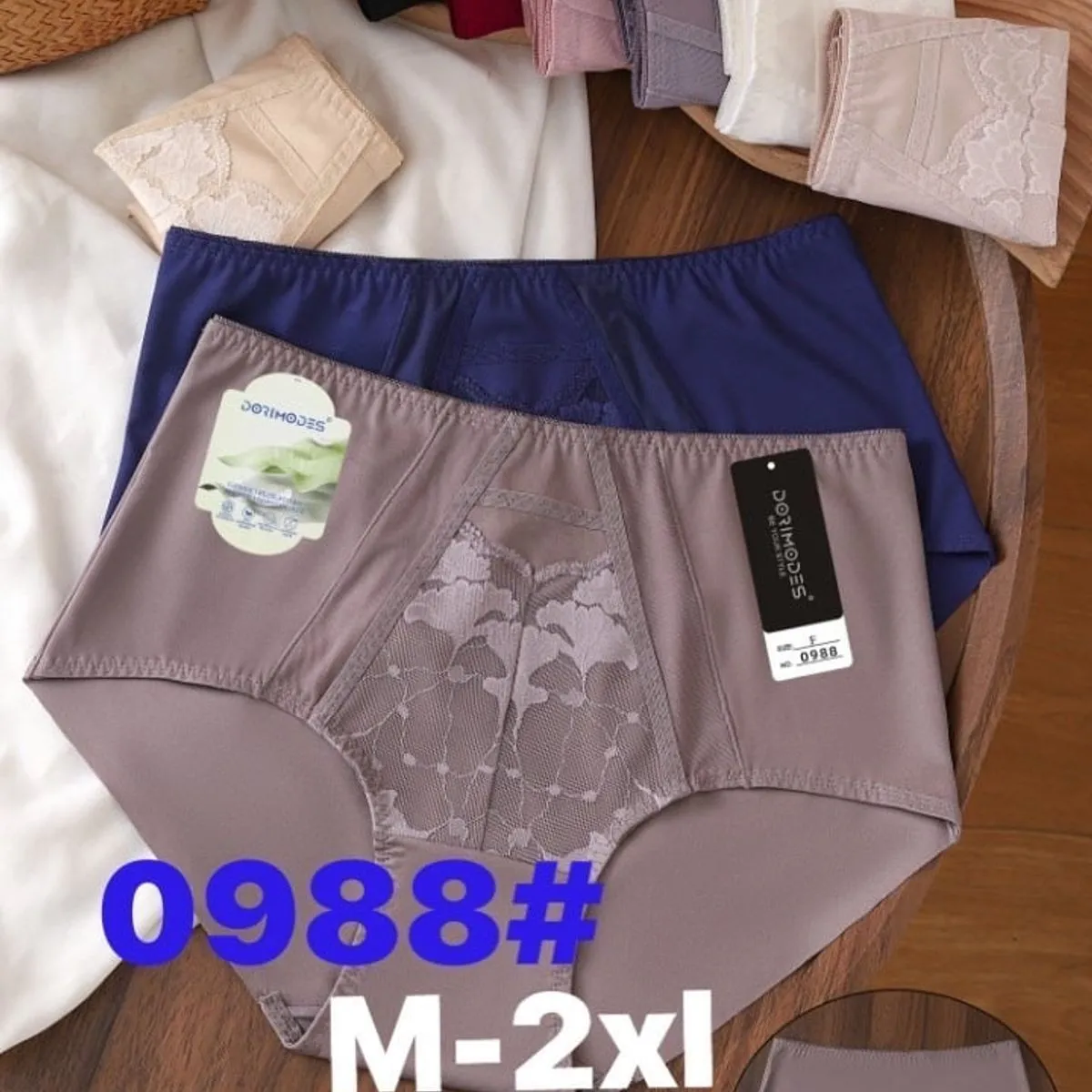 Majtki damskie XL DORIMODES 0988# szare