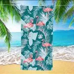 Ręcznik Plażowy 70/140 z Flamingami