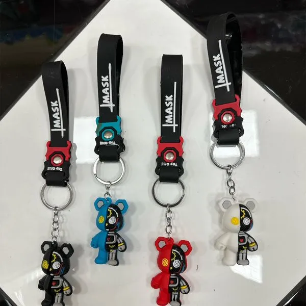 Brelok ZABAWKA MASKOTKA Pand Bear Robot - Zestaw Kolorowy